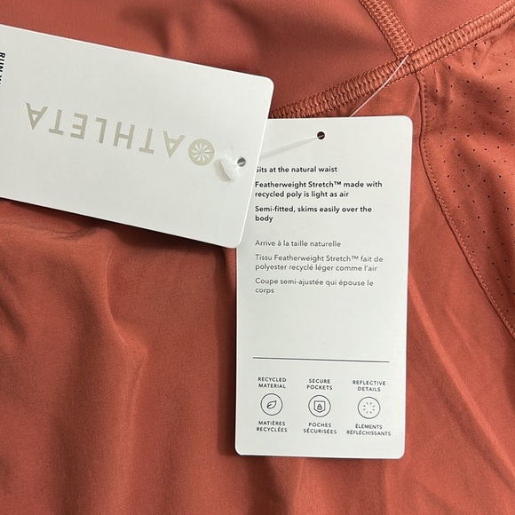 Athleta Women's Salmon Pink run with it skirt with hidden shorts size 2X - Picture 5 of 8